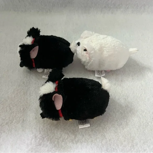 Set of 3 Dog Tsum Tsum Japan Disney Store French Bulldog Piglet Goofy - Picture 2 of 8